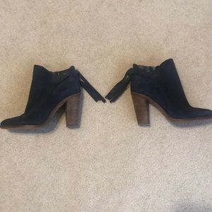 Vince Camuto Navy Heeled Boots
